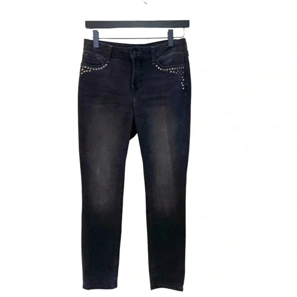 NYDJ Denim - NYDJ lift & tuck, hi rise, stretchy, boot cut jeans with bling on pockets